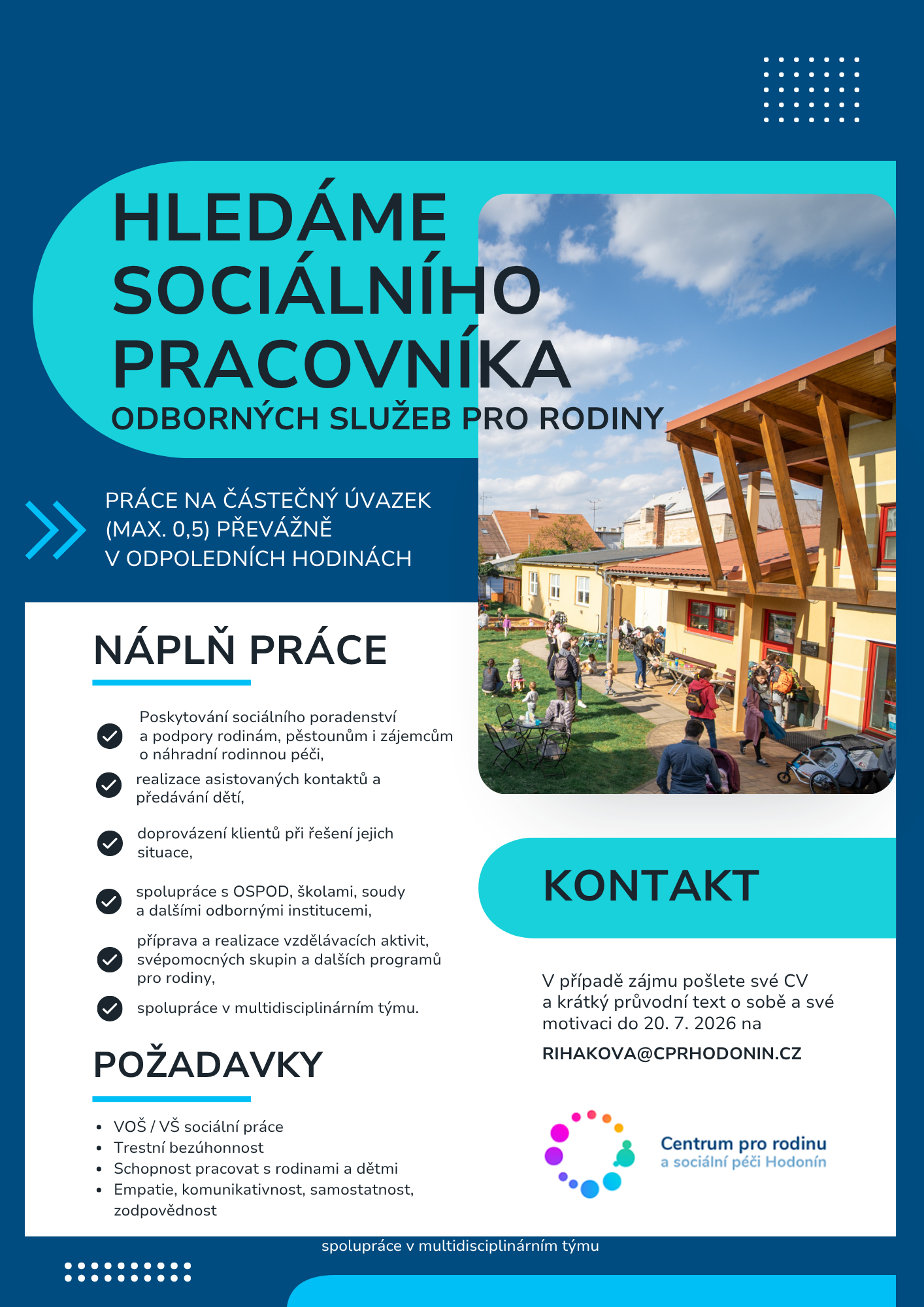 Jak rychle efektivně najít práci po rodičovské dovolené Hodonín