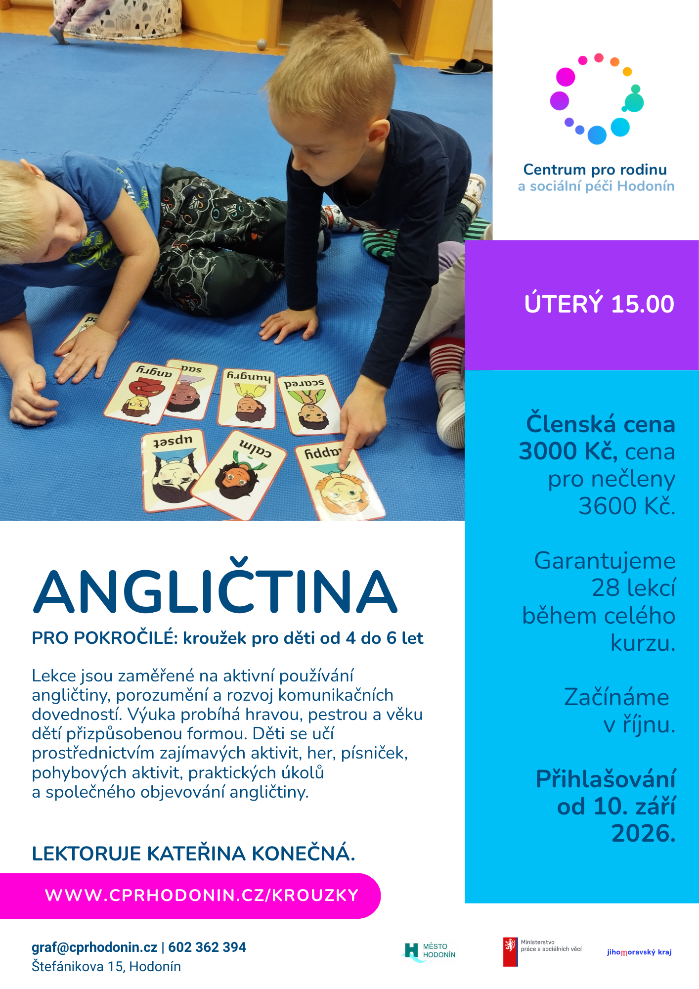 ANGLICTINA_MENSI Angličtina pro pokročilé Hodonín